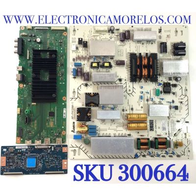 KIT DE TARJETAS PARA TV SONY / MAIN A5019133B 220 / 1-002-204-11 / 100220211 / FUENTE 100139321 / AP-P412AM-1 / 2955070301 / 1-001-393-21 / AP-P412AM-1 A / T-CON 5575T13C07 / 75T13 C0F / 55.75T13.C07 / PANEL YSAF075CNU01 / MODELO KD-75X750H / KD75X750H